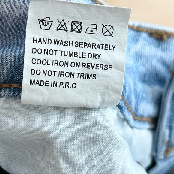 IToo Fashion Maxi Denim Skirt A-line Patchwork Design Women’s size XS Light Blue - Picture 9 of 9